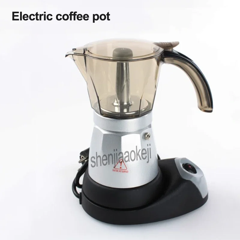 Elektrische Huishoudelijke Espresso Koffiepot Food Grade Aluminium Kookplaat Koffiezetapparaat 220V 480W 1pc