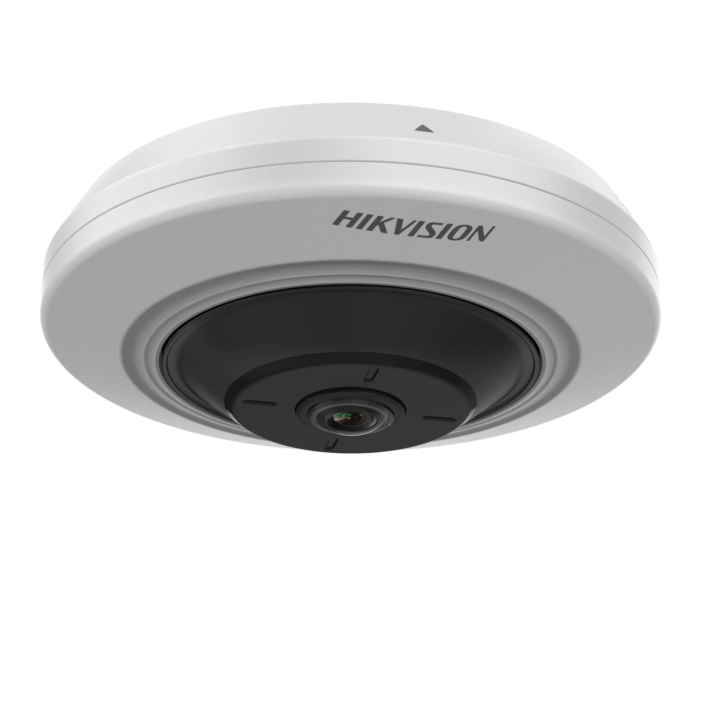 Cámara IP Hikvision 5MP ojo de pez DS-2CD2955G0-ISU compatible con audio bidireccional 180 °   Ranura para tarjeta SD con micrófono incorporado de vigilancia con vista de ojo de pez