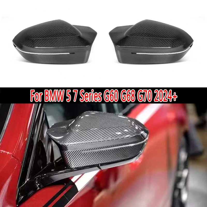 

For BMW 5 7 Series G60 G68 G70 carbon fiber rearview mirror housing side view mirror housing reverse mirror cover Car Accessorie