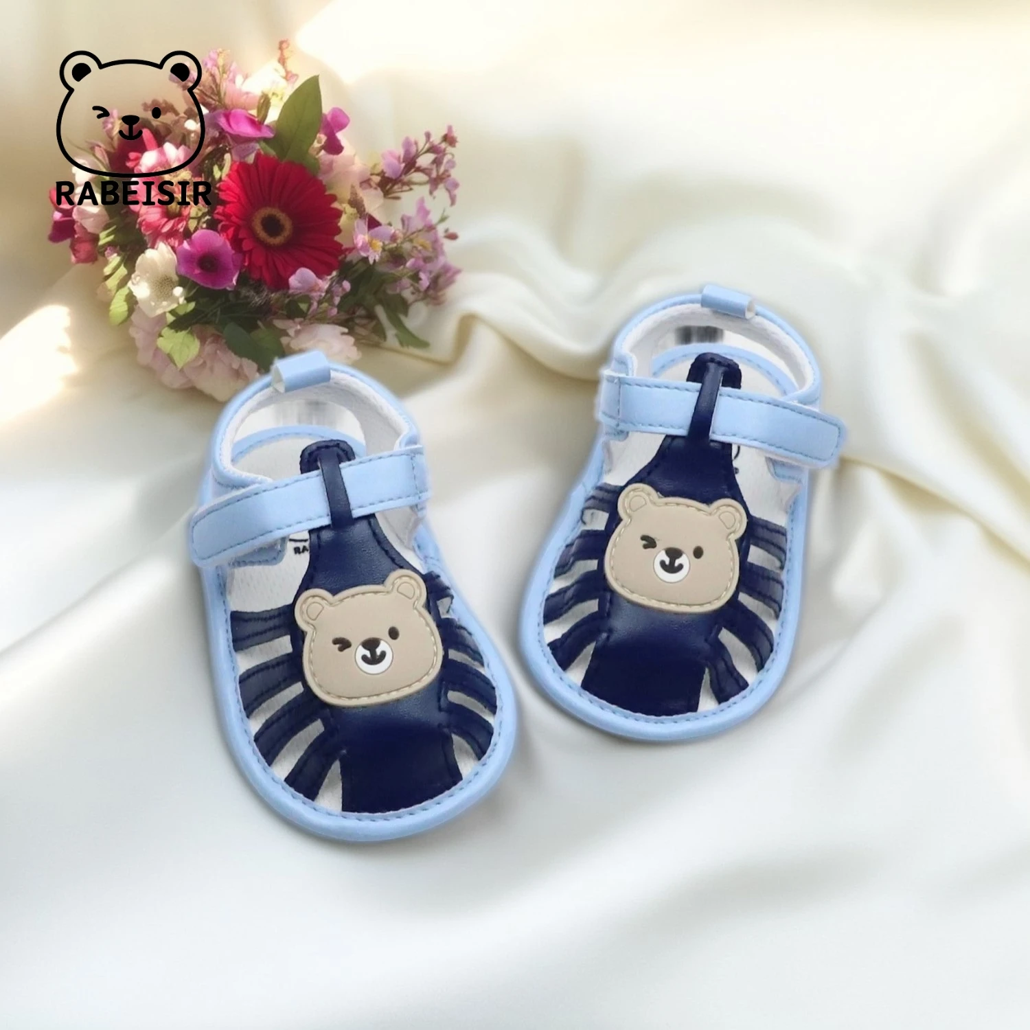 

Baby Toddler Sandals, Bear Soft-Soled Front Shoes, Breathable and Non-Slip, Suitable for Daily Wear & Vacation, Spring and Summer Style