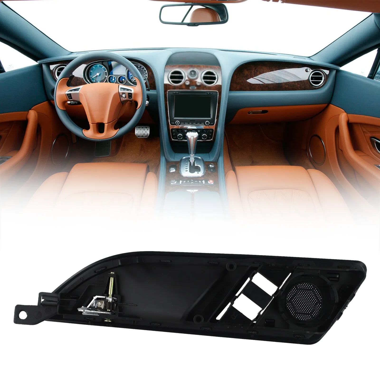 

For Lavida 2008-2012 Automobile Door Handle Door Handle Replacement Automobile Repair ABS Material Black Color