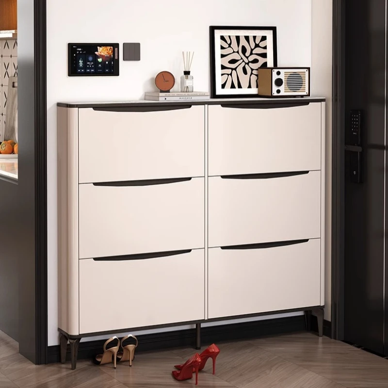 

Modern Entryway Shoe Rack Space Saving Vertical BedRoom Cabinet Organised White Armarios Para Sala De Estar House Accessories
