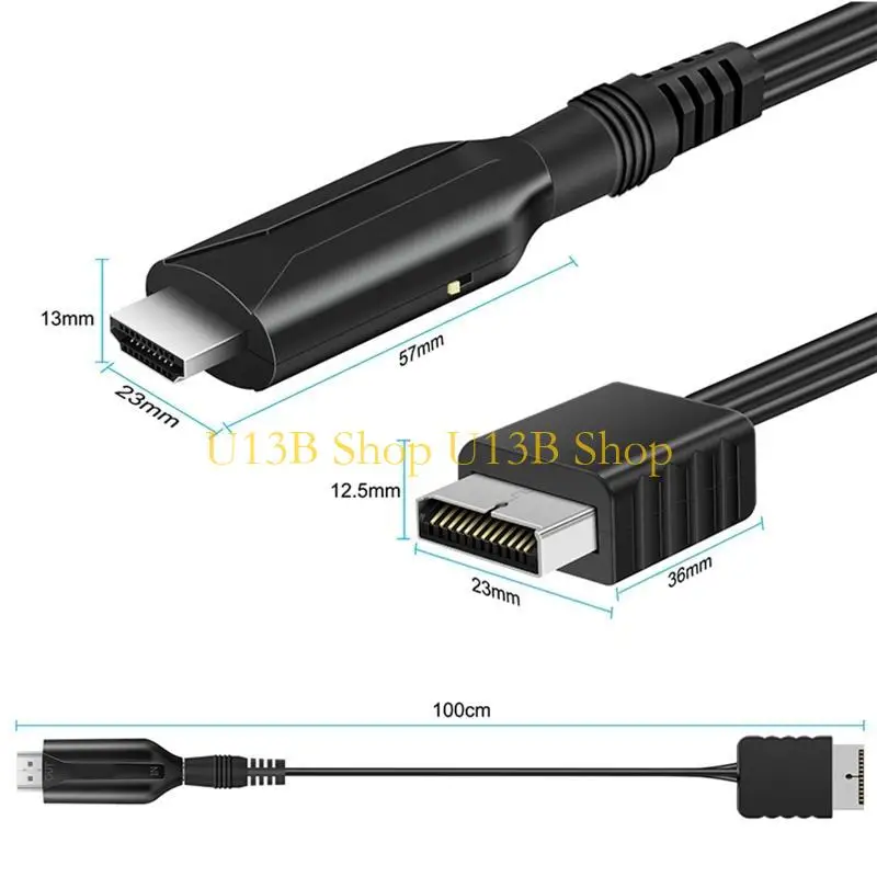 U13B دون فقدان الإرسال لـ PS1/for to HDMI-CompatibleAdapter DC5V محول ما يصل إلى 1W استهلاك الطاقة