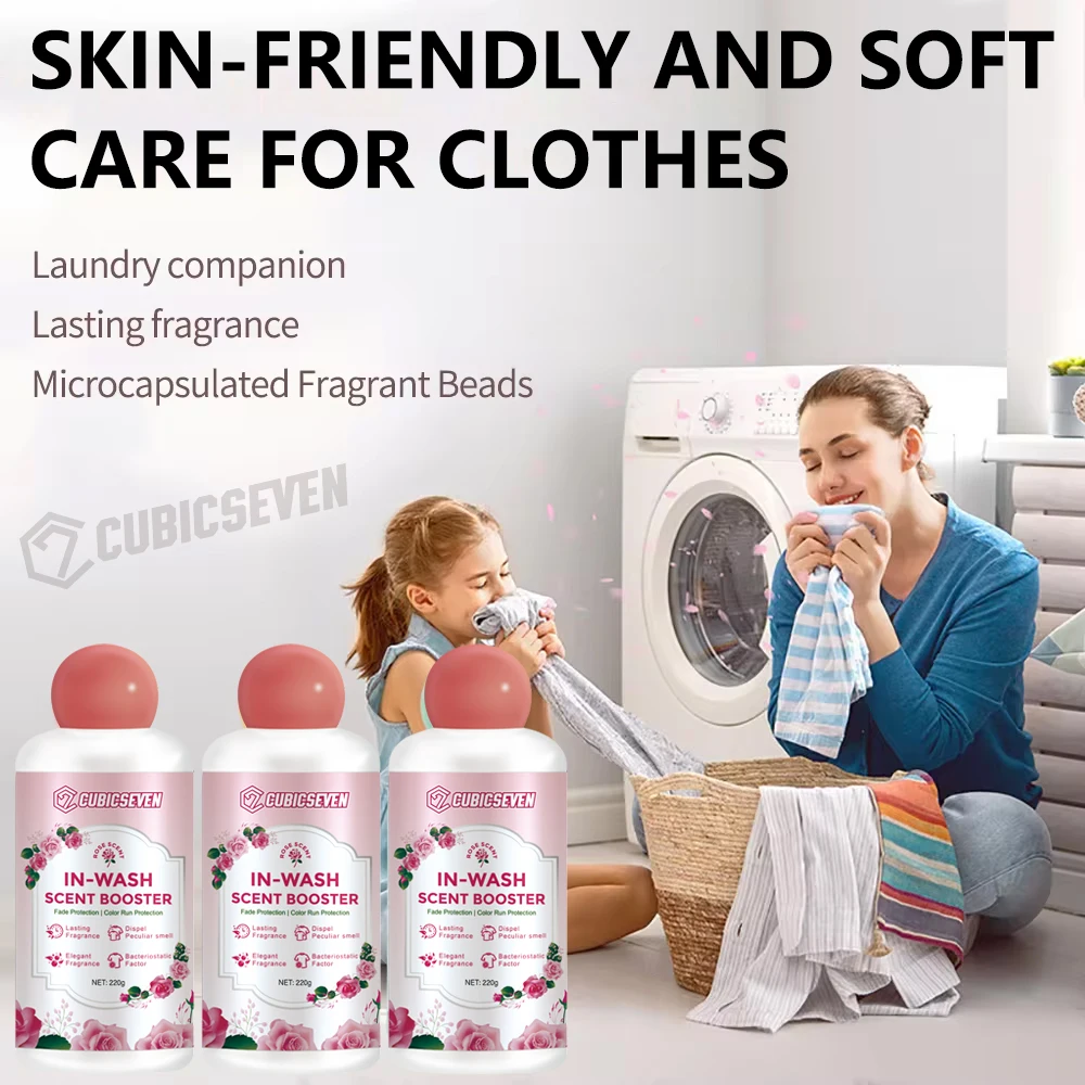 Cubicseven 240g Washing Detergent Clothes Laundry Lasting Fragrance Beads Clean Clothing Laundry Softener Fabric Scent Boosters