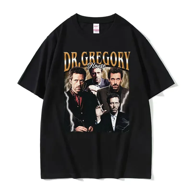 Customization Shirt Vintage Dr Gregory House Funny Graphic T Shirts Men Fashion High Quality 100% Cotton T-shirt Summer Casual S