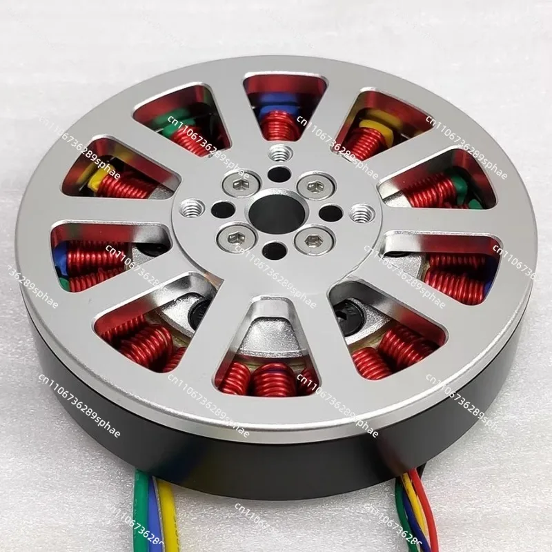 8110 300W disc direct drive motor, 1.2 Nm DC brushless motor, flat ultra-thin hollow shaft