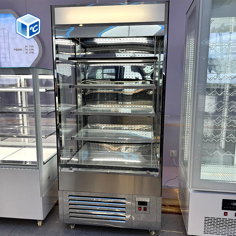 494x677x1455mm Rotating Commer - Refrigerated Display Case ulasan dan harga