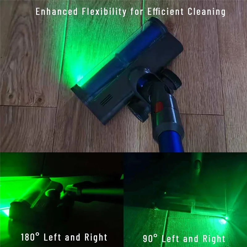 TKOH-استبدال رأس الفراغ لدايسون V15 V11 V10 V8 V7 مرفق فراغ مع ضوء LED أخضر فرشاة دوارة خالية من التشابك