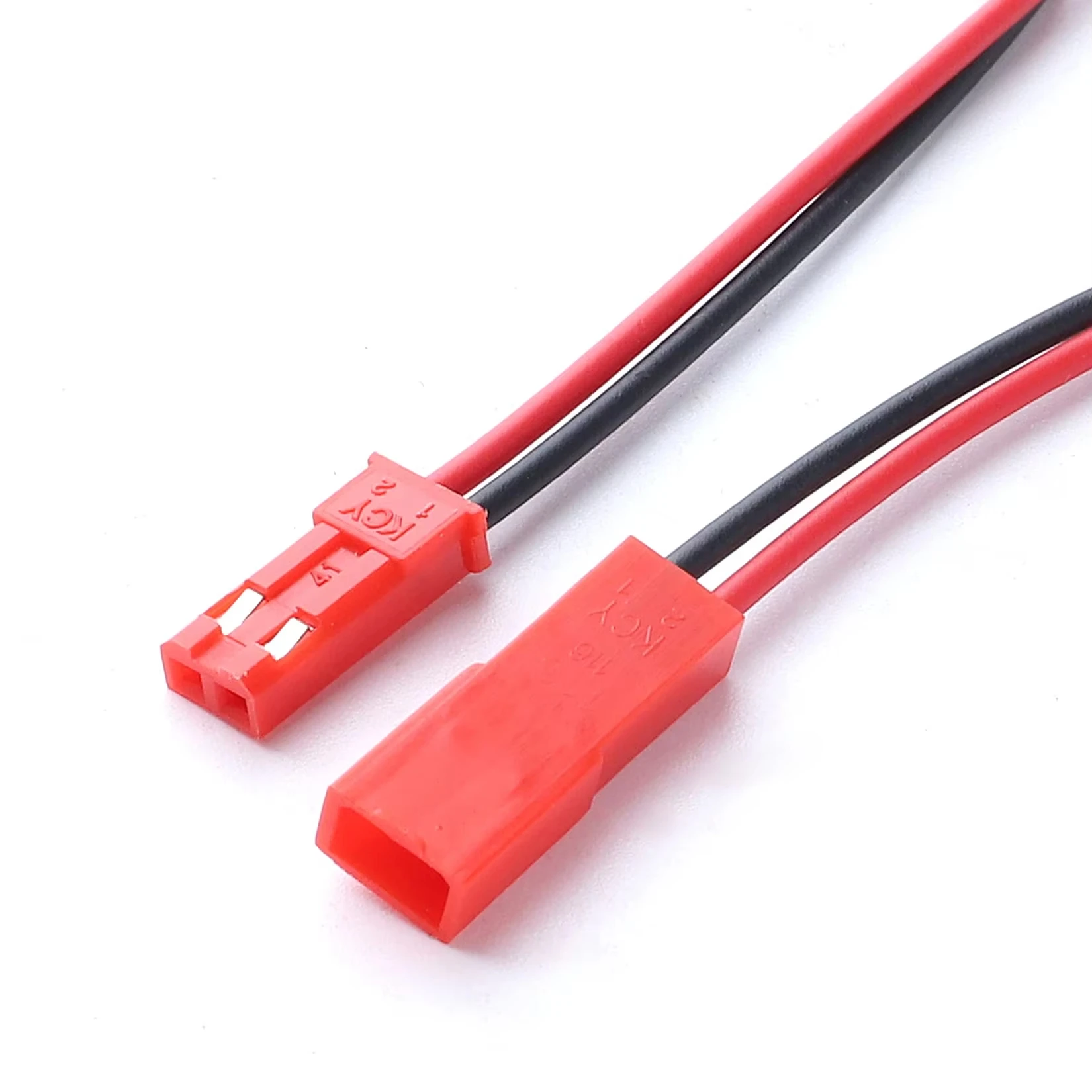 2 Pin JST Stecker Buchse Verbinder 22AWG 10cm DIY Anschlusskabel Elektronik Zubehör für LED Lichtleisten RC Spielzeuge Batterien Elektronik Reparatur Heim Montage Universal Verbindung Elektronik Bauteile für DIY Projek – Detail 15