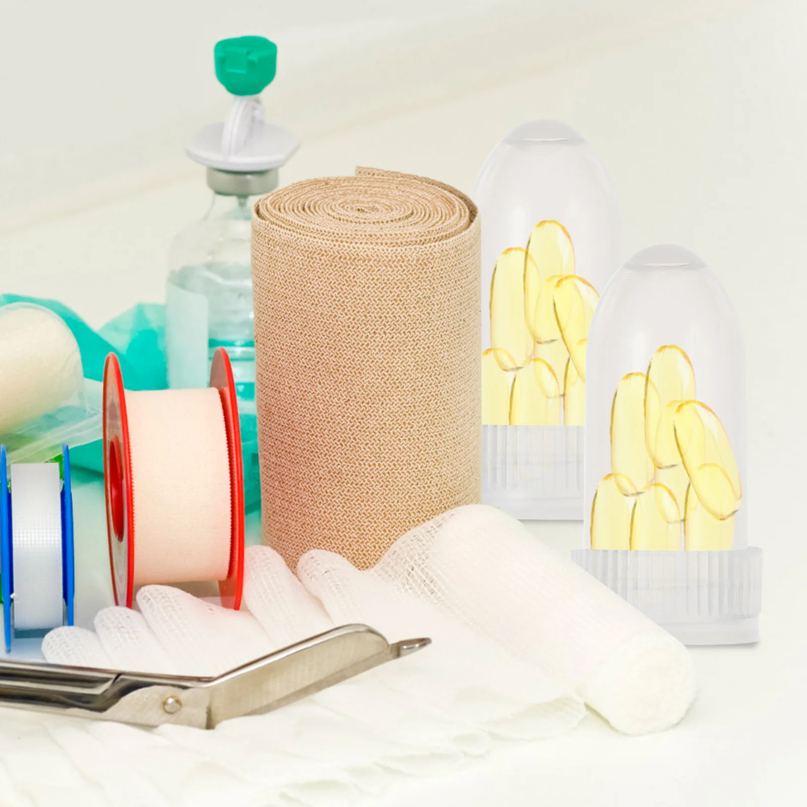 

100 Pcs Capsule Shell Small Container for Medicines Mini Containers Abs DIY Holder