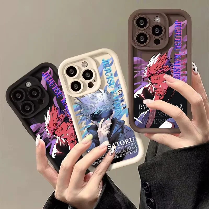 J-Jujutsu Kaisen Phone Case For Samsung Galaxy S20 S21 Plus Ultra FE Note 20 Ultra A26 A34 A05 A05S A13 A24 A25 A53 A52 Cover