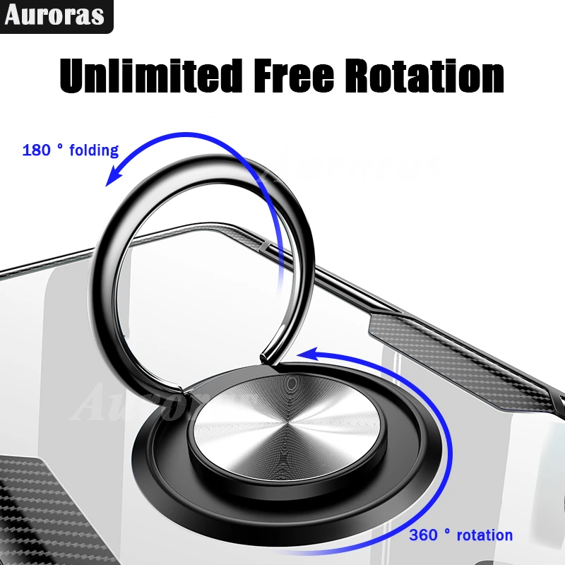 Auroras For Nothing Phone 2 Case With Holder Ring Clear Airbag Frame Shockproof Soft Shell For Nothing Phone 1 Back Cover image 5