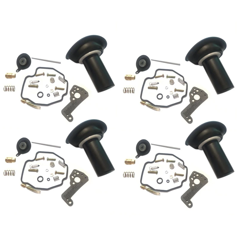 4Set For Virago XV535 1990-2001 XV 535 Motorcycle Carburetor Repair Kit Plunger Diaphragm Gasket