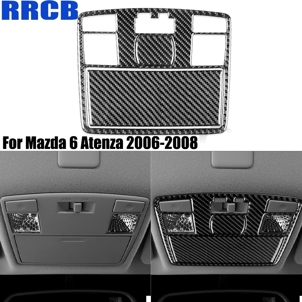 For Mazda 6 Atenza 2006 2007 2008 Real Carbon Fiber Front Reading Light Decorative Car Accessories Interior Cover Stickers Trim