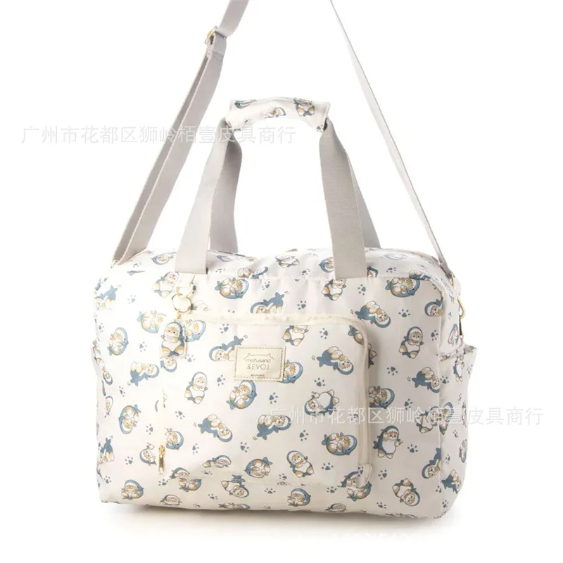 

Kawaii Shark Cat Luggage Bag Cute Cartoon Cat Folding Travel Bag Casual Portable Large Capacity Handbag Girl's Gifts Toys