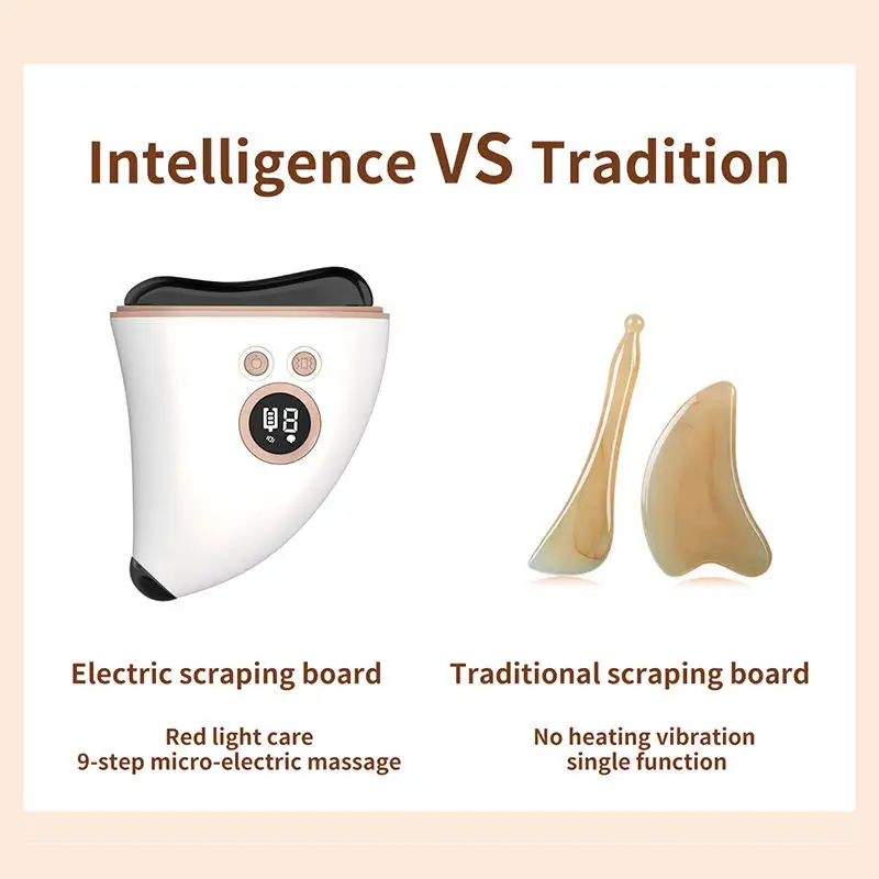 

Beauty Home Use Equipment Electric Gua Sha Instrument Bian Stone Facial Tool Massager
