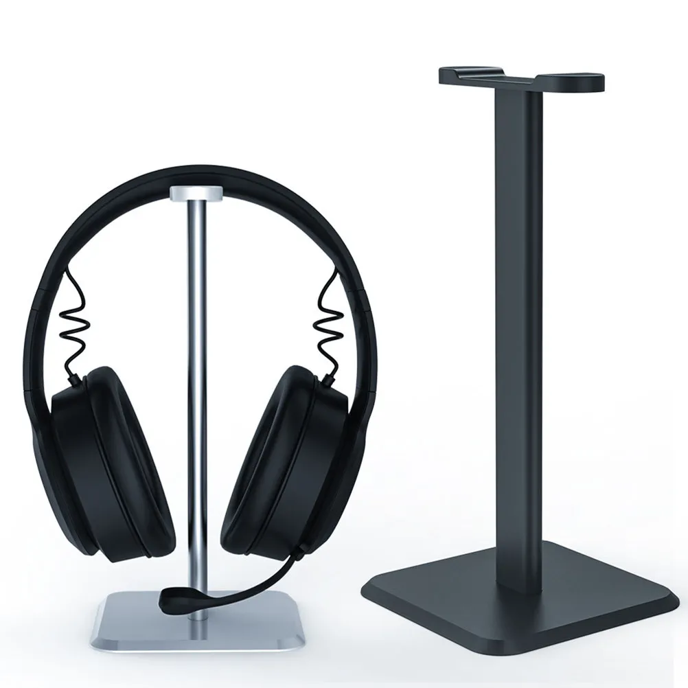 Heavy Duty All-Aluminum Headphone Stand Sleek Polished Bracket for Laptop Desk Workstation Headphone Display Holder Stand