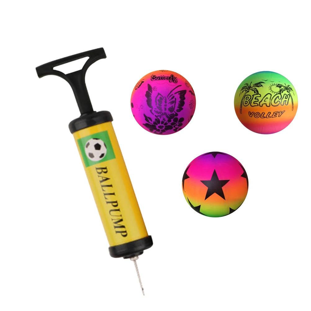 3-delige regenboogballen Sportspeelbal Kickball Handbalspeelgoed voor binnen en buiten Speeltuinactiviteiten (willekeurig patroon)