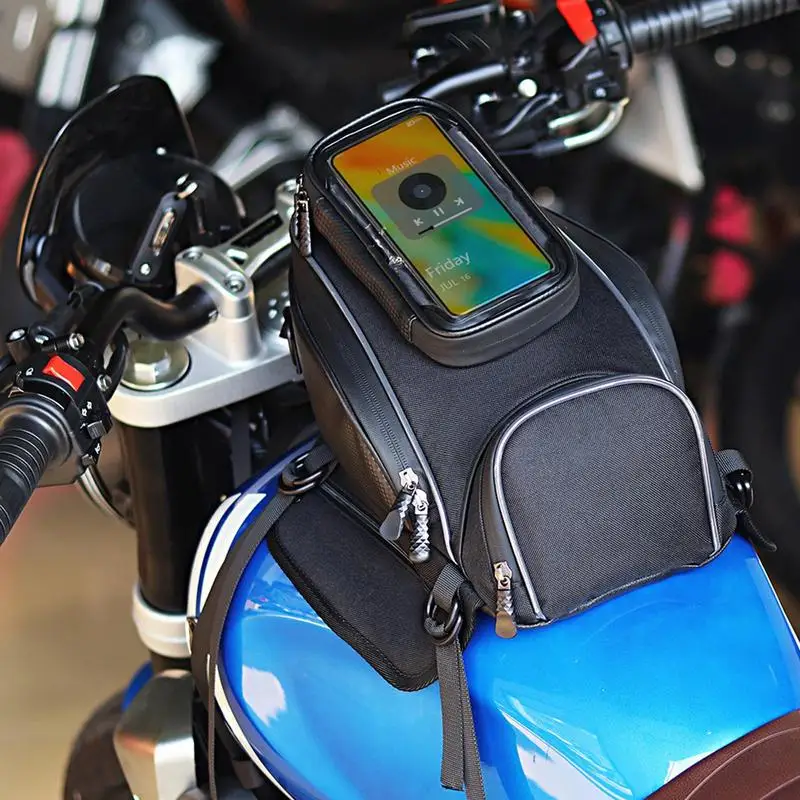 

Tank Bag Waterproof Touch Screen Magnetic Tank Bag Large Capacity Touch Screen Phone Pouch Waterproof Power Sports Accessories