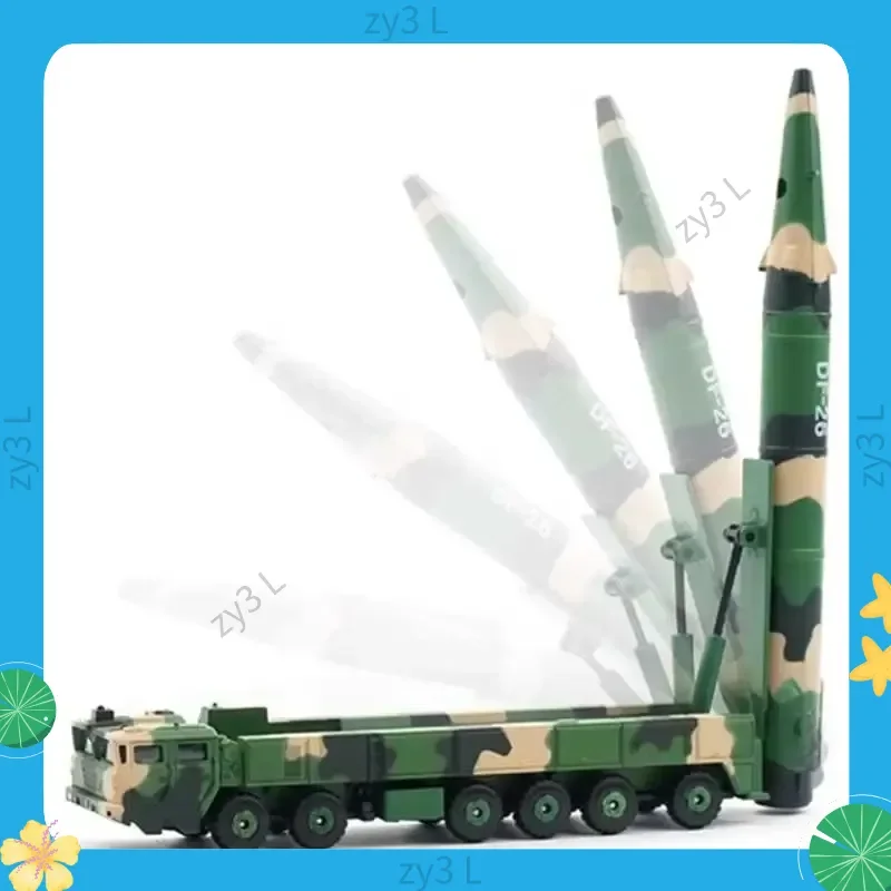 2025 Tuoyi Legierung Auto Modell Spielzeug Dongfeng 26 nukleare und konstante Rakete Fahrzeug Desktop Mode Sammlung Ornament Spielzeug Geschenk