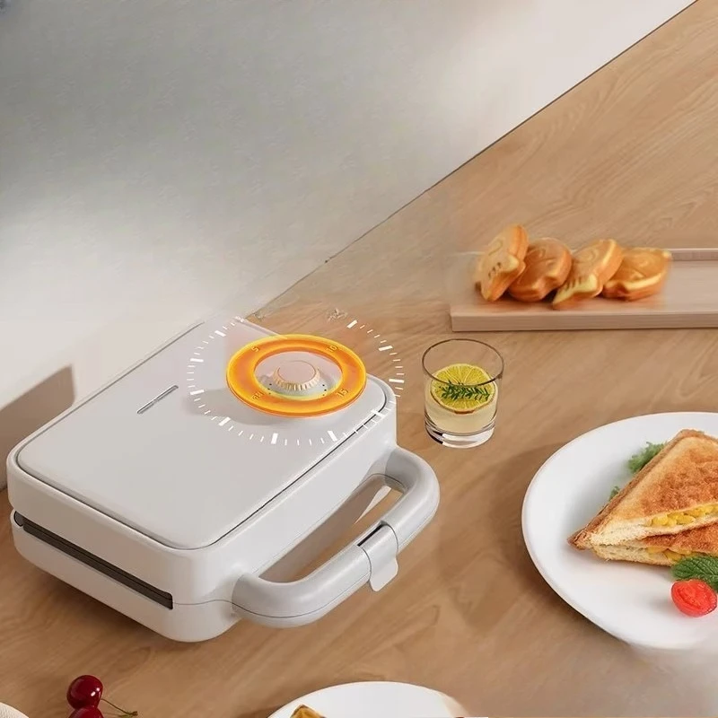 

Double Plate Home Timed Breakfast Maker Sandwich Multifunctional Small Waffle Bread Maker