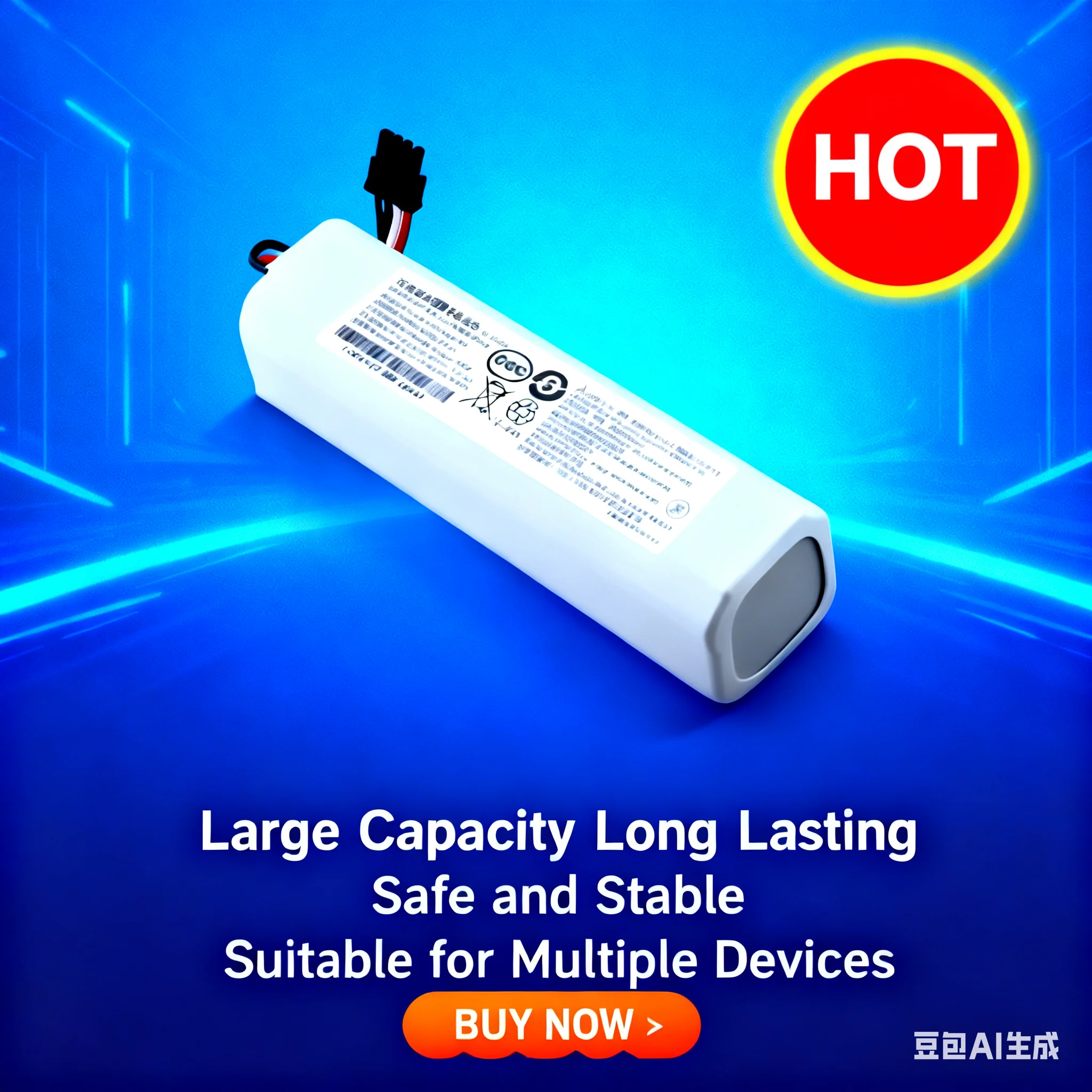 

Genuine 14.4V 12800mAh Robotic Vacuum Cleaner Battery Replacement for Dreame F9 D9 L10 pro plus RLS3 RLS5 RLS5L RLS5D Part