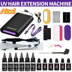 UV Light Hair Extension Kit with UV Glue Tools for Salon  Home Use  Professional Portable Hair Extensions Set for Beauty Use