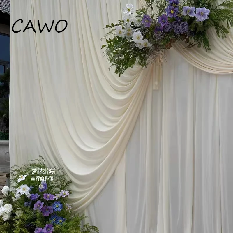

10 20 Meters Large Milk Silk Fabric Cloth for Business Backdrop Drape Drapping Flower Wall Wedding Decor Arch Decoration Fabrics