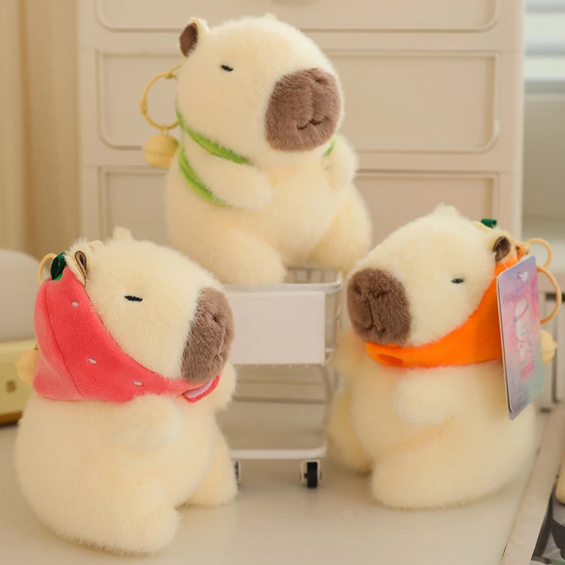 Porte-clés en peluche mignon, pendentif en peluche douce, animal en peluche, charme pour sac à dos, jouet kawaii, décoration de sac, cadeau sucré pour adolescentes