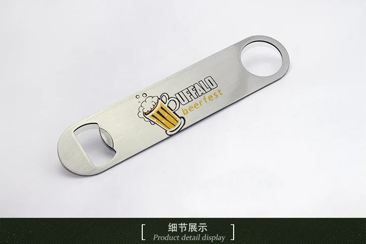 Factory Price!!! 50pcs/lot Bottle Beer Opener Sublimation Blank Silver  for Dye INK Printing