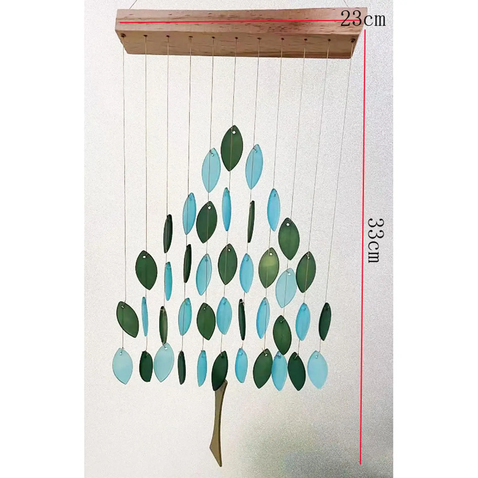 Rainbow Wind Chimes Maple Gifts Rotatable Windchime Hanging Outside Yard