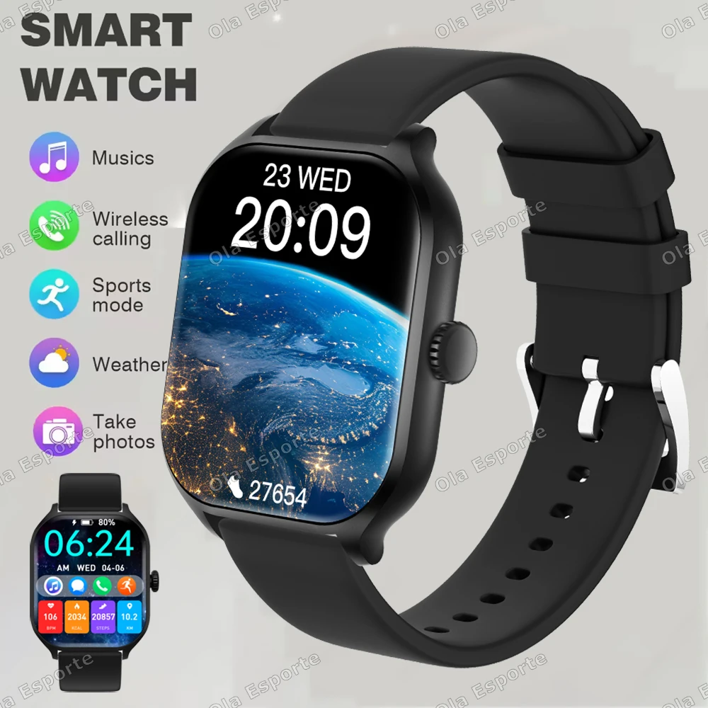 

Новые умные часы с HD-дисплеем 2,01 дюйма, Bluetooth-вызовы, мониторинг здоровья, спортивный режим, GPS-трекинг, смарт-часы для мужчин и женщин, совместимые с Android и iOS, HT30