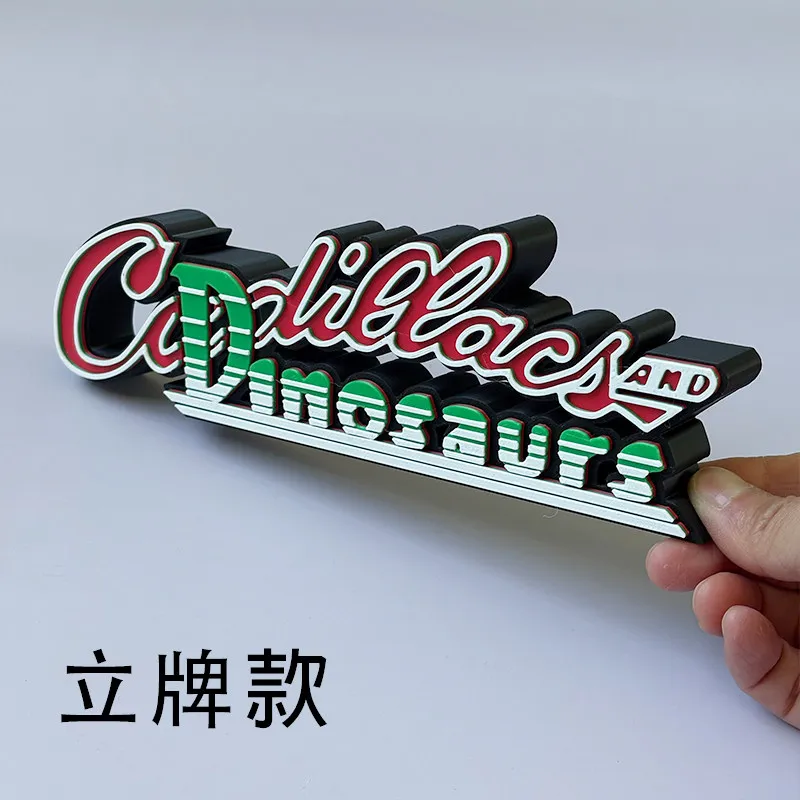 Diy Arcade Game ECadillacs and Dinosaurs 3D Font LOGO Stand-up Figure Model Ornament Cosplay Character Exhibition Decorative Toy