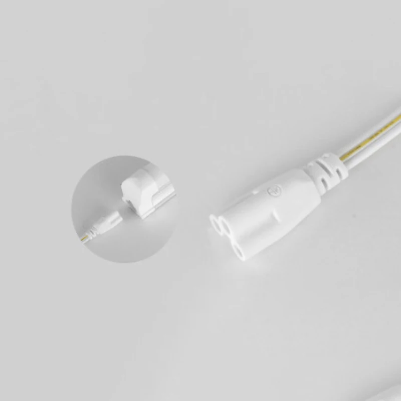 10PCS European Standard Double-Ended Power Cord T5/T8 LED Tube 3Pin Series Connector Cable Wire