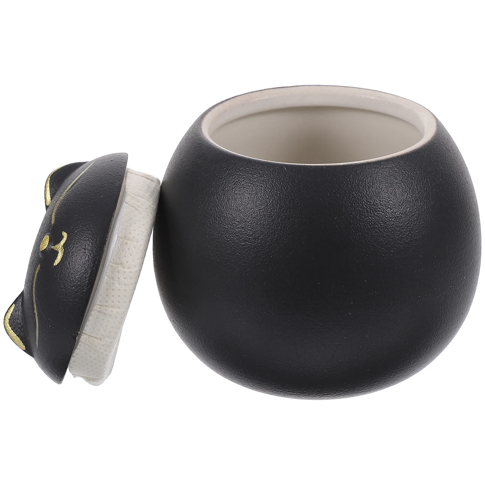 

Ceramic Storage Jar with Airtight Lid for Tea Coffee Sugar Candy Powder Multi-Use Kitchen Container Ceramic Tea Canister