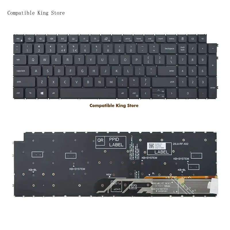 US Language Keyboard For Dell Inspiron  15 3501 3502 3505 5501 5502 5505 5508 5509 5584 559