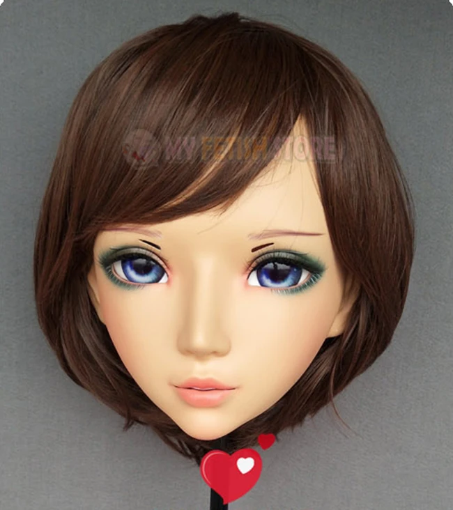 (Er-02) femme douce fille résine demi-tête Kigurumi BJD yeux Crossdress Cosplay japonais Anime rôle Lolita masque avec oreille de fée