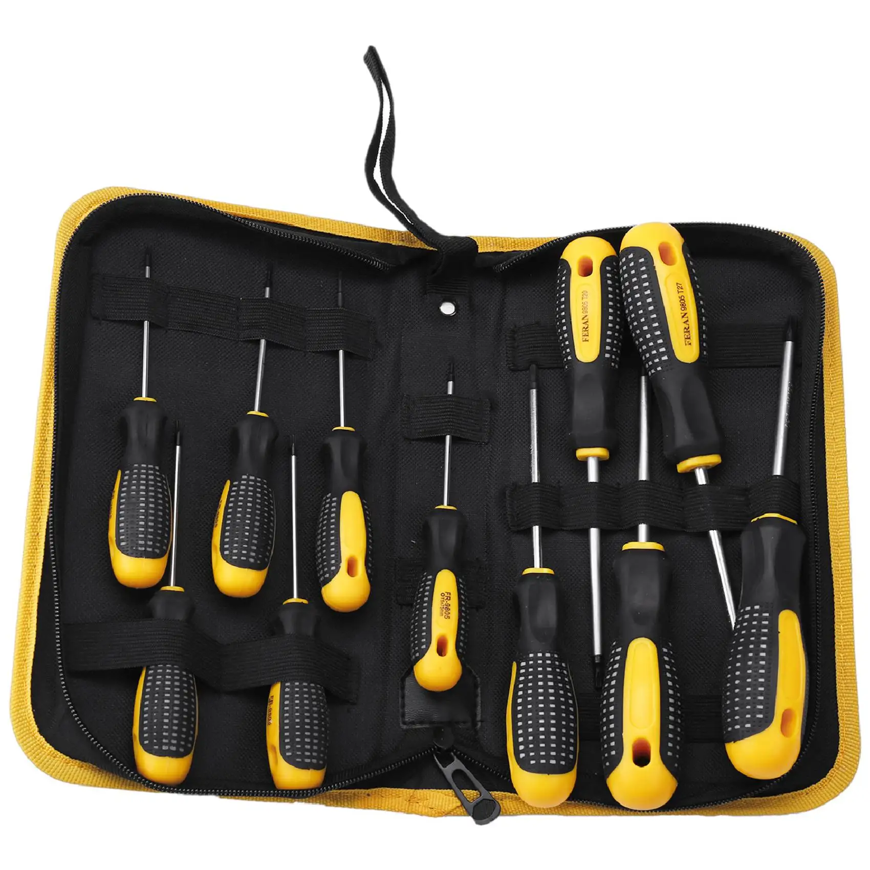 

11Pcs Cr-V Torx Screwdriver Set With Hole Magnetic T5-T30 Screw Driver Set Kit For Telephone Repair Hand Tool Set