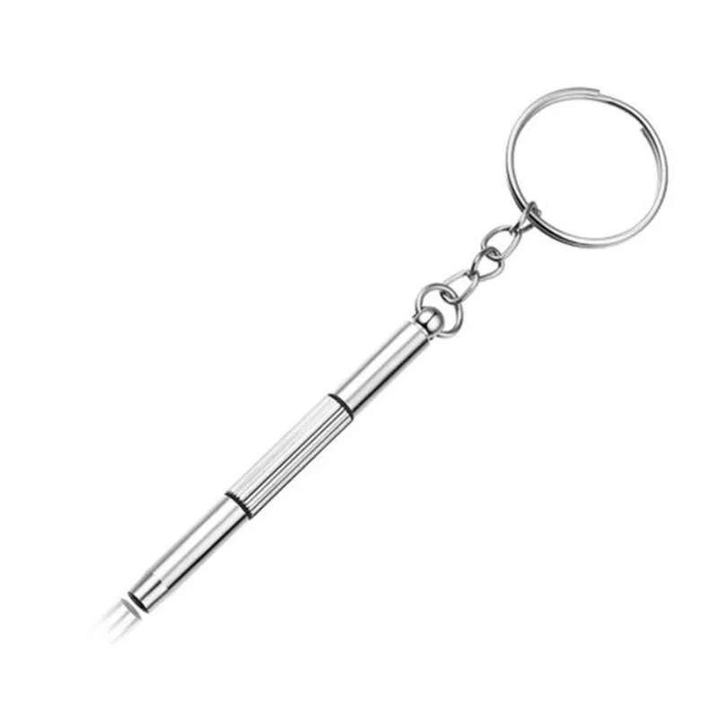 3 In 1 Glasses Screwdriver Eyeglass Screwdriver Watch Repair Kit With Keychain Portable Hand Tools Precision Screwdriver Tools - view 6