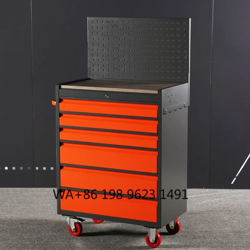 Heavy Duty Steel 6 Drawers Tool Trolley with Handle Rolling Tool Box on Wheels for Marble Granite Stone Processing & Workshop