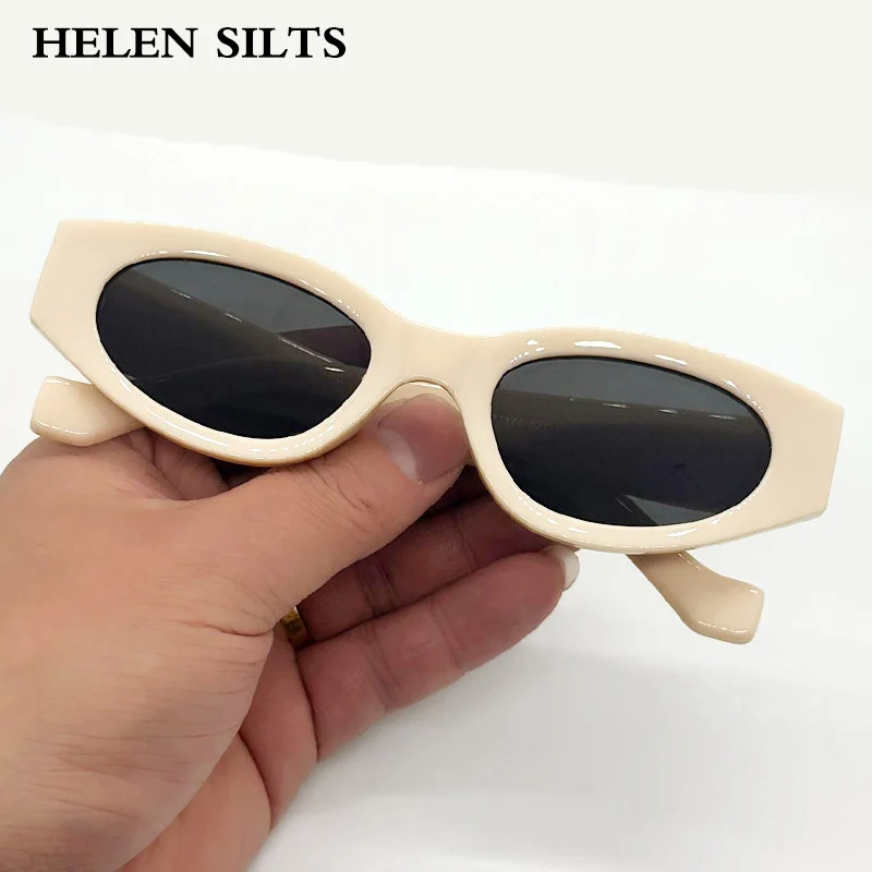 

Vintage Cat Eye Sunglasses UV400 Protection Trendy Punk Style Thick Frame Unisex Female Sun Glasses Brand Design Eyewear