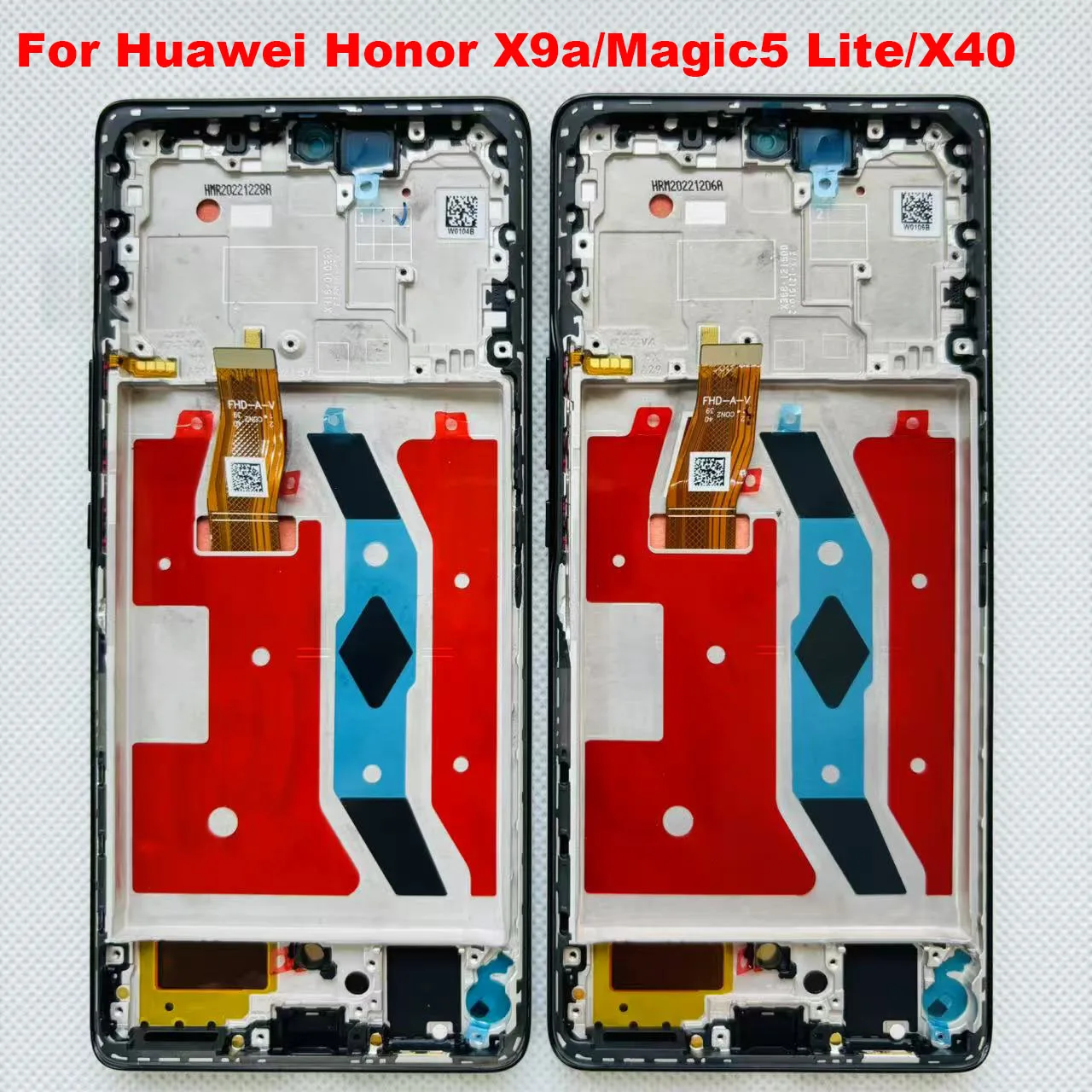 6.67' Original AMOLED For Huawei Honor X9a LCD Magic5 Lite Display Screen Touch Digitizer For Honor Magic 5 Lite 5G X40 Frame