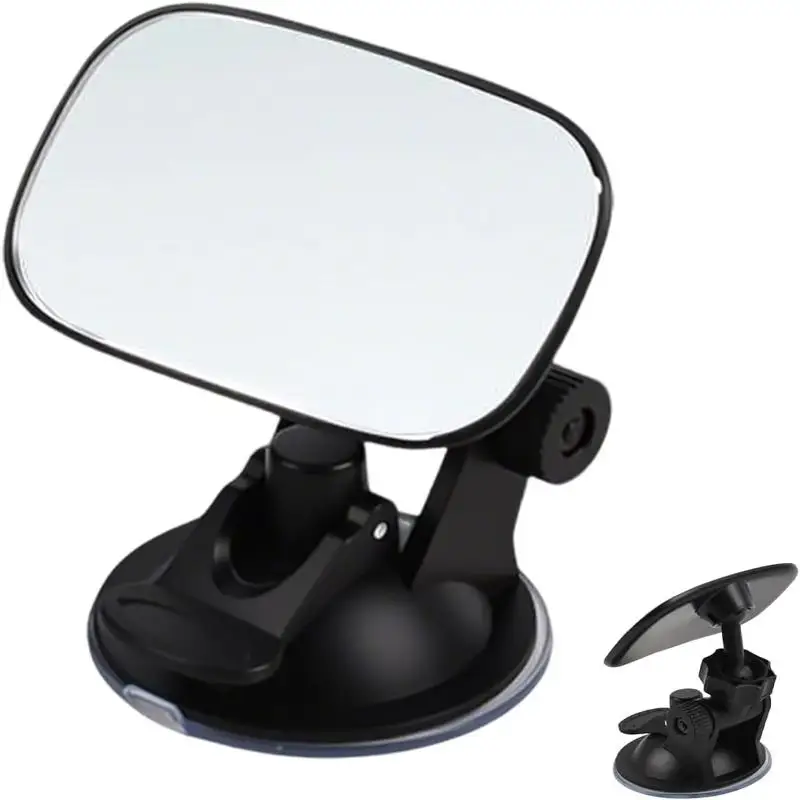 Car Rearview Mirror Wide View Safety Mirror For Windshield Infant Car Seats Clear Reflection 360-Degree Rotatable Adjustable
