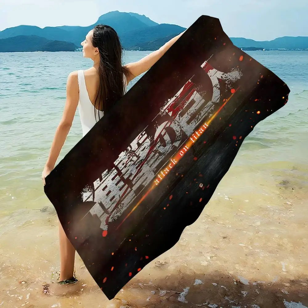 A-Attack Cool On Titan Microfiber Beach Towel Absorbent Quick dry Soft Yoga Swimming Resort Mountain Climbing Towel