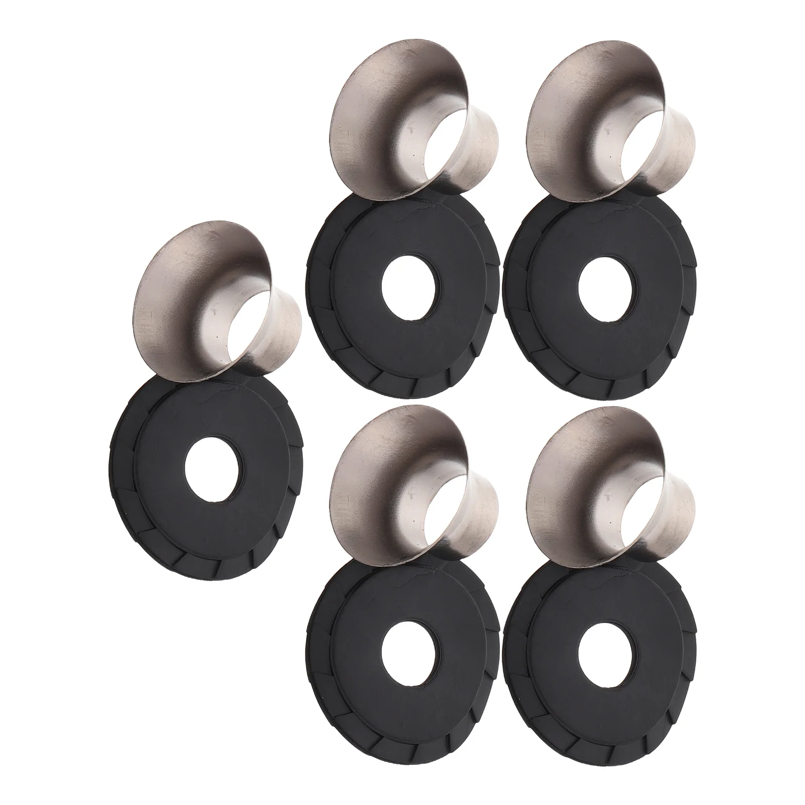 

5 Pcs Umbrellas for Rain Rod Accessories Sun Tops Protector Repair Parts Professional Tips Silver Pole Caps Cover