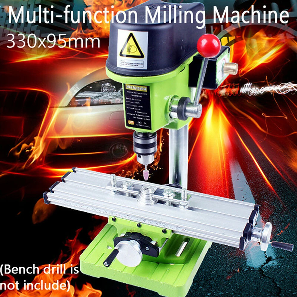 Milling Machine Work Bench Multifunctional Precise Hardware Fixture Adjustment Working Table for Mini Drill and Drill Bracket