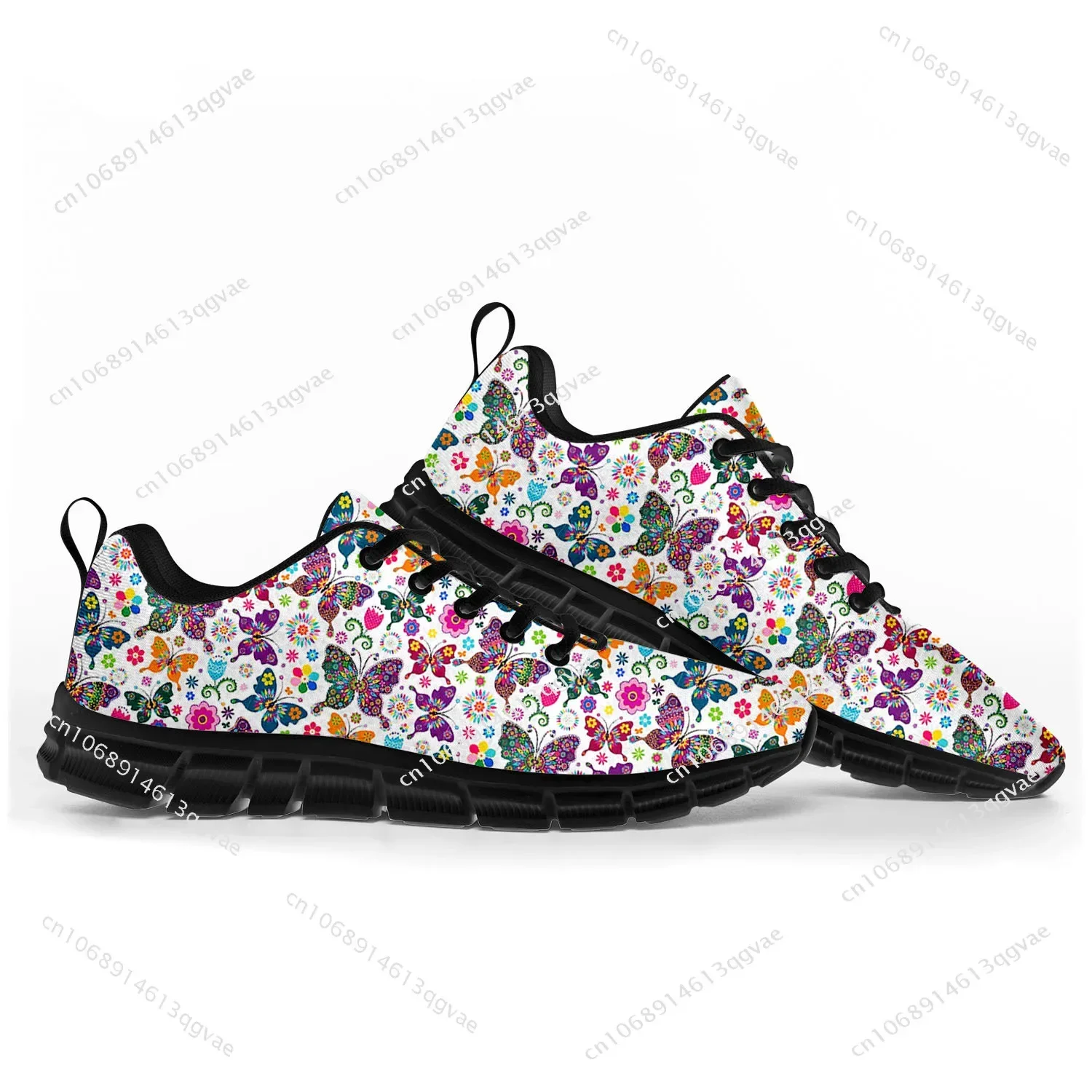 Butterfly Prints Sports Shoes Mens Womens Teenager Kids Children Customized Sneakers Casual Tailor Made Shoe High Quality Couple
