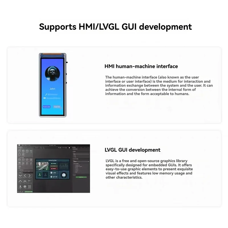 Y43A-ESP32-S3 3.16 Inch LCD Display Development Board 3.16 Inch 320X 820 Resolution LCD Display 320X 820 RGB LED ST7701