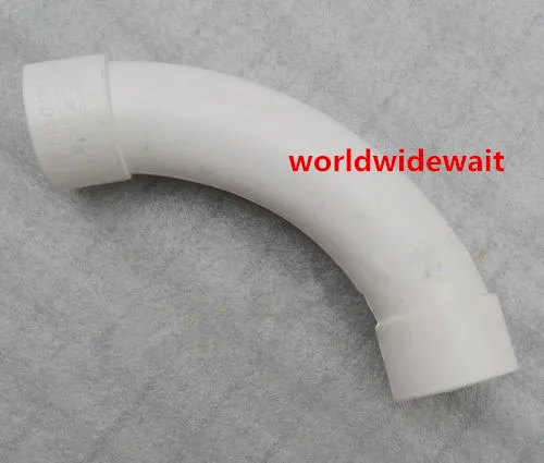 2Pcs 40/50/75mm Inner Diameter Elbow Electric Wire Pipe Connectors PVC White