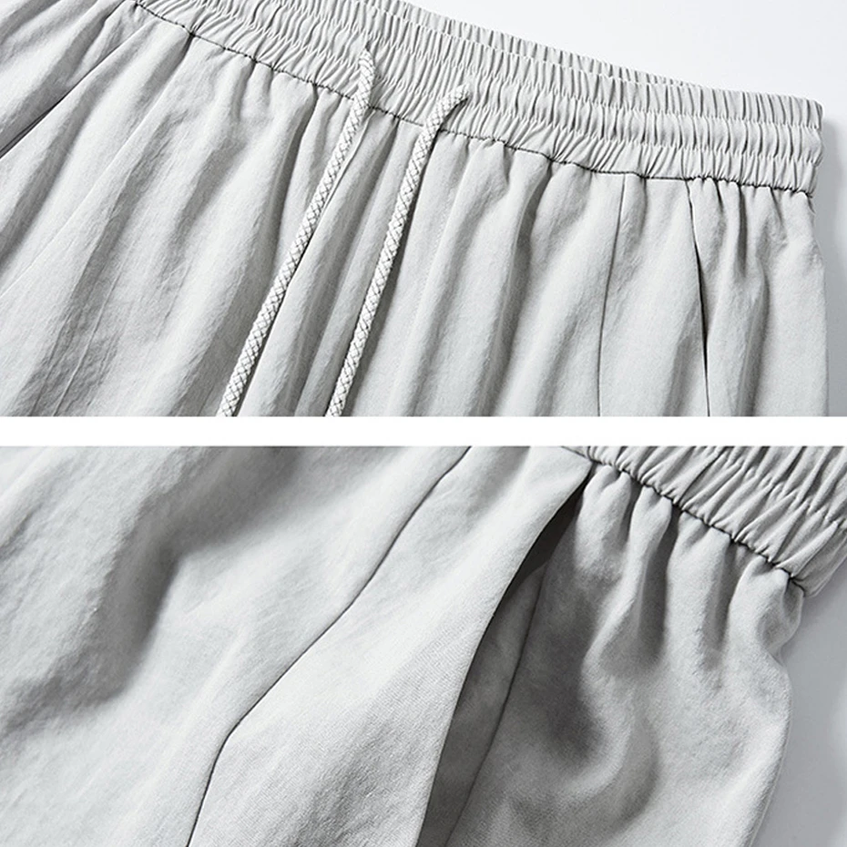 8XL Plus Size Cargo Shorts Men Summer Shorts Fashion Casual Multiple Pockets Short Pants Elastic Waist Male Big Size 8XL